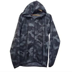 Adidas | Own the Run Weather Resistant Camo Hooded Running Jacket Reflective